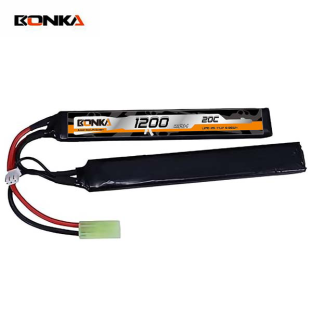 BONKA 1200mAh 20C 2S(1+1) B Airsoft Gun LiPo Battery